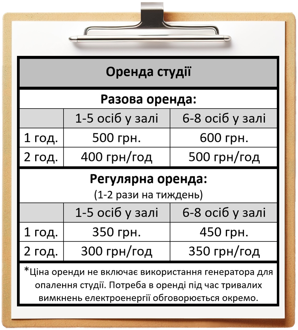 Оренда студії