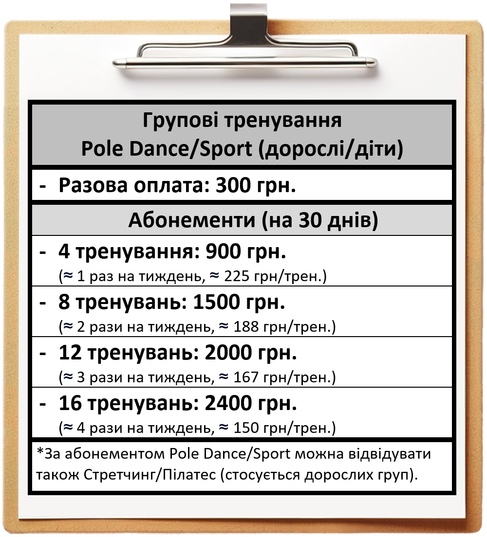 Pole Sport та Pole Art Dance